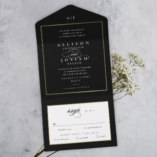 Casamento Ouro Monograma Elegante