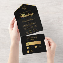 Casamento Ouro Preto Simples Monograma de Letra El