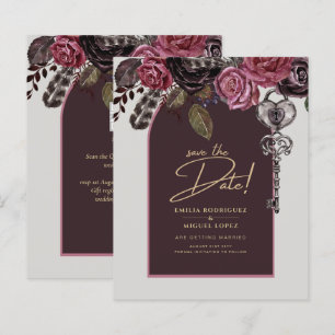 CASAMENTO OUTONO Burgundy ROSA BOTHIC