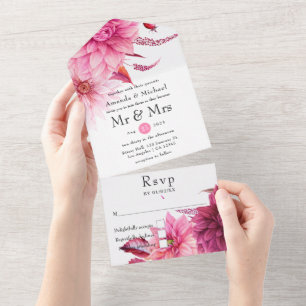 Casamento outono de outono de Borgonha e Blush