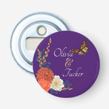 Casamento outono Favorecer Abre de Botão Personali