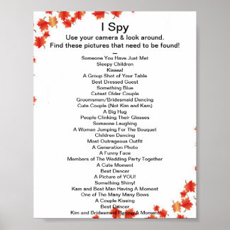 Casamento outono I Spy Game Poster