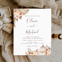 Casamento outono Orçamental Pampas Grass Terracott