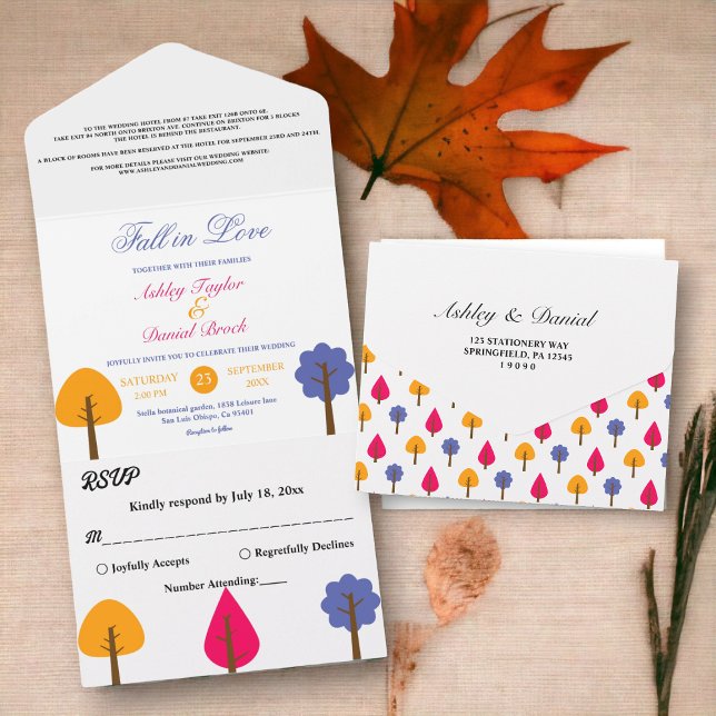 Casamento outono Russo Colorida Elegante (Criador carregado)
