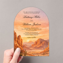 Casamento Paisagem Desértica Montanha Canyon