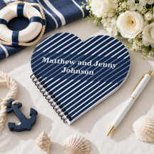 Casamento Personalizado com Listras Azuis e Branca