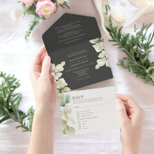 Casamento Personalizado Da Folhagem Verde Sem Muda