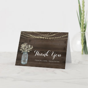 Casamento Personalizado de Agradecimento - Rústico