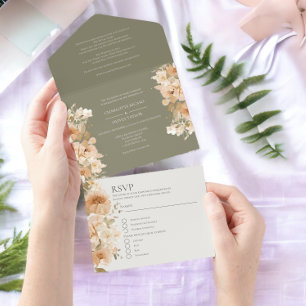 Casamento Personalizado de Flor Verde Sem Lama