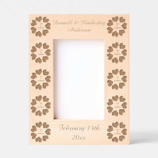 Casamento Personalizado do Arco-Íris com Amor Inte (Front)