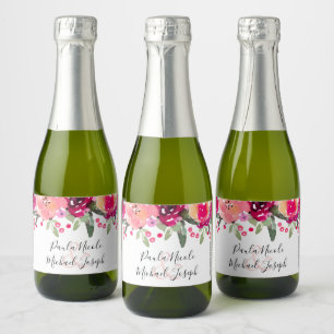 Casamento Personalizado Floral Cor-de-Água Rosa M