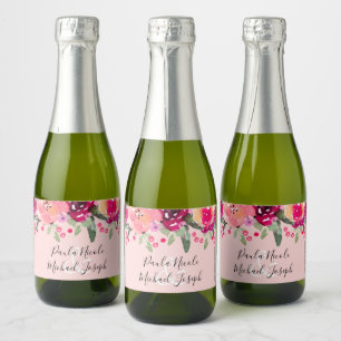 Casamento Personalizado Floral Cor-de-Água Rosa M