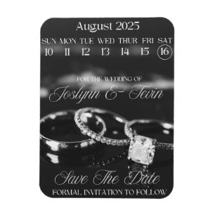Casamento Personalizado Guardar O Íman Do Calendár