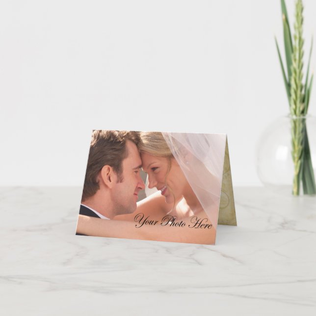 Casamento Personalizado Obrigado Cartões (Frente)