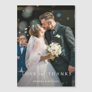 Casamento Personalizável Obrigado Magnet Foto