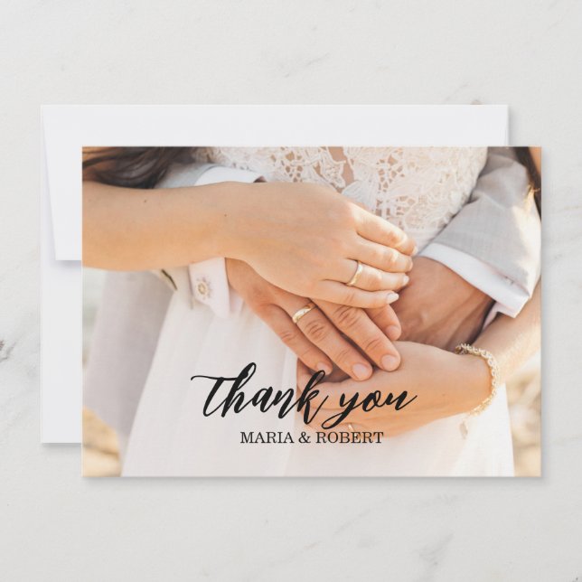 Casamento plano - Obrigado Cartões (Frente)