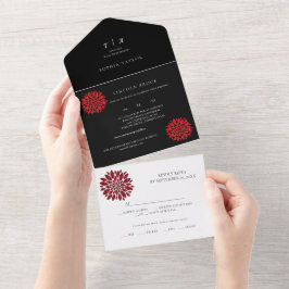 Casamento por Monograma do Marinho negro romântico