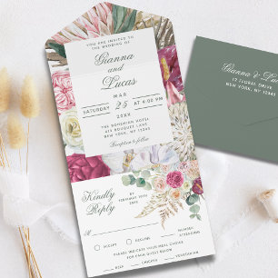 Casamento por País Floral Boho Boho