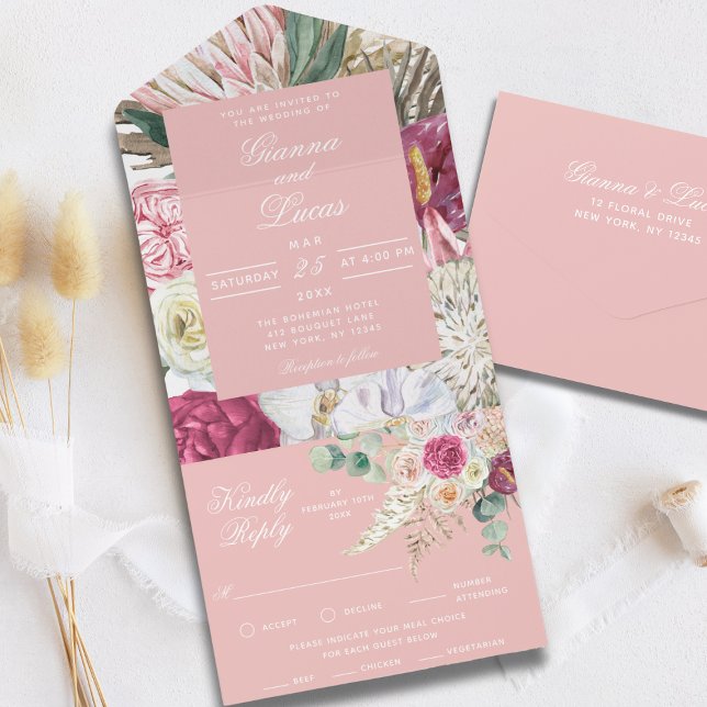 Casamento por País Floral Boho Boho (Criador carregado)