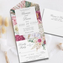 Casamento por País Floral Boho Boho