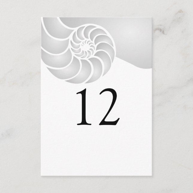 Casamento prateado de prata de Nautilus Shell (Frente)