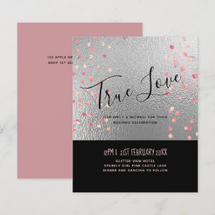 Casamento prateado de Rosegold, Rosa-Rosa-Preto-Pr
