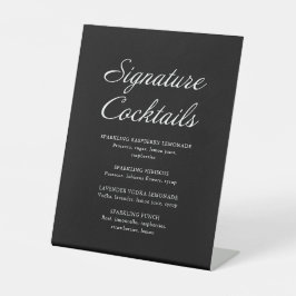 Casamento Preto de Assinatura de Script Moderno