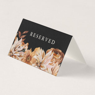 Casamento Preto de Autumn Elegante Reservado