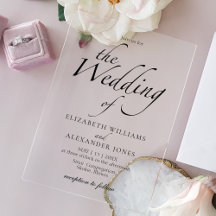Casamento Preto e Branco de Script Moderno