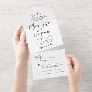 Casamento preto e branco simples e elegante