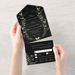 Casamento Preto Elegante De Vidraça Selvagem