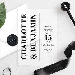 Casamento Preto Vertical Moderno e Ousado