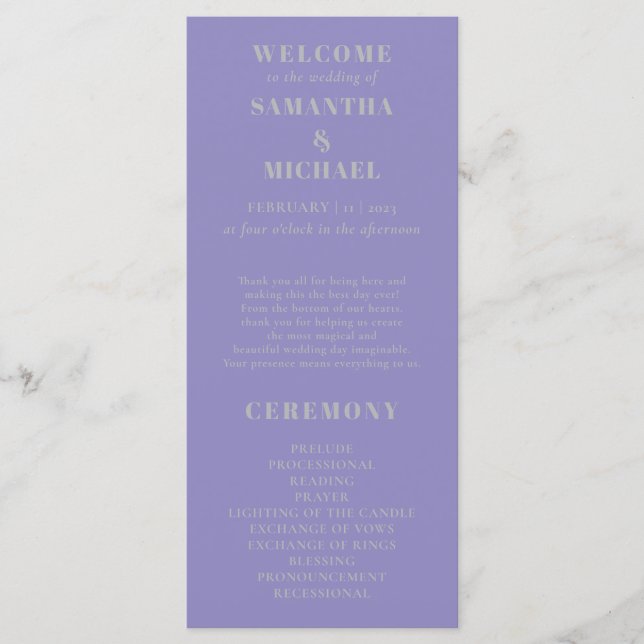 Casamento programa moderno minimalista prata Lavan (Frente)