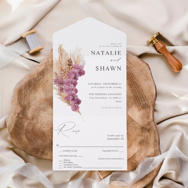 Casamento Purple Floral Boho (Criador carregado)