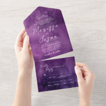 Casamento Púrpura Simples e Elegante