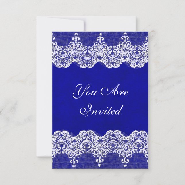 Casamento Real Convite Rustic Burlap & Lace (Frente)