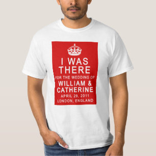 Casamento real EU ESTAVA LÁ camiseta