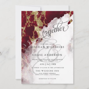 CASAMENTO Red Ruby Geode Watercolor Barefoot™