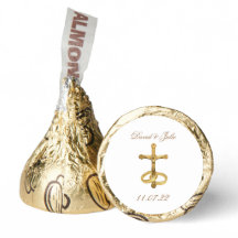 Casamento Religioso Dourado Elegante Nascendo