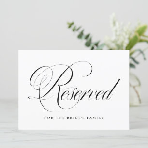 Casamento Reservado de Script Flourish Preto