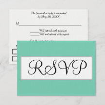 Casamento Resposta Seafoam Verde Prata