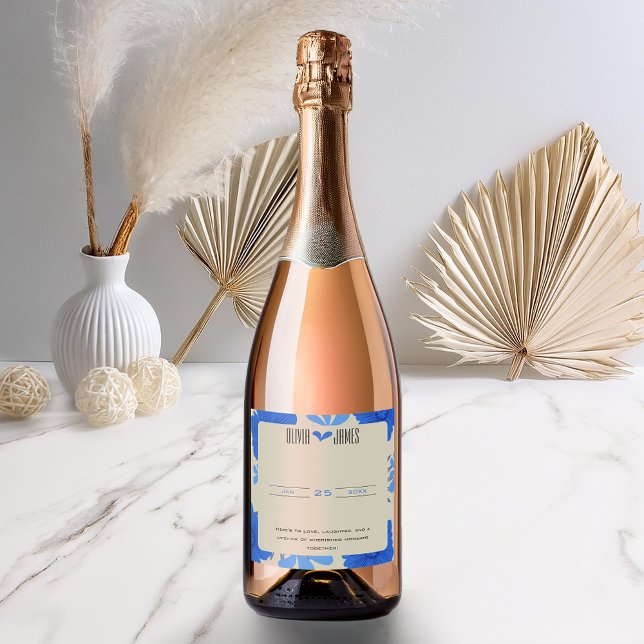 Casamento Romântico Azul Floral (Criador carregado)