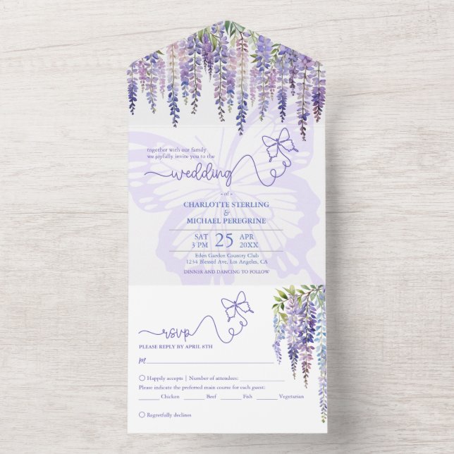 Casamento Romântico da Floresta de Fairytale Lilac (Inside)