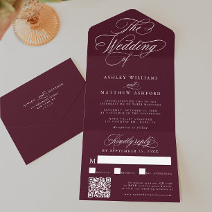 Casamento romântico de caligrafia romântica