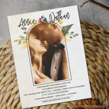 Casamento Romântico de Fotos do Script Floral Eleg