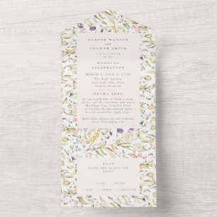 Casamento Romântico de Pampas de Primavera Wildfl