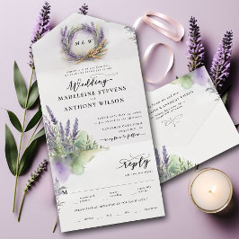 Casamento Romântico Moderno da Lavanda Russa