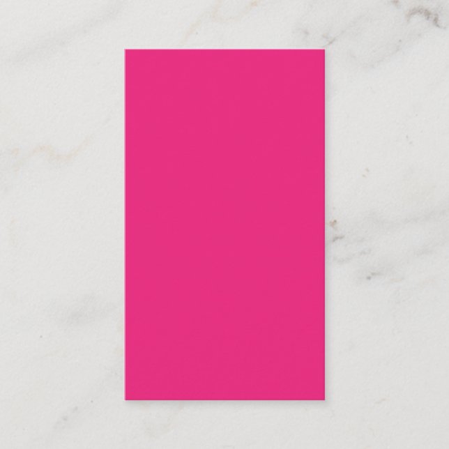 Casamento Rosa Vibrante | Convite de Cor Sólida e  (Frente)