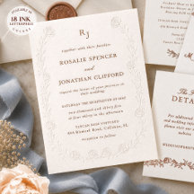 Casamento Rosalie Heirloom Blind Letterpress