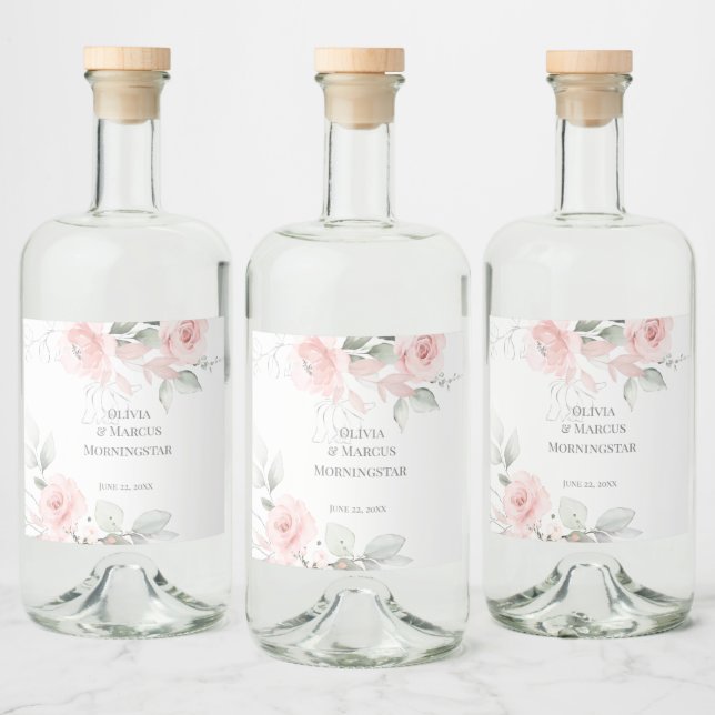 Casamento | Rosas romenos cor-de-rosa (Garrafas)